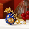 Metal Four Leaf Clover Car Key Chain And Bag Pendant