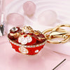 Metal Four Leaf Clover Car Key Chain And Bag Pendant