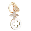 Metal Four Leaf Clover Car Key Chain And Bag Pendant