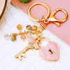 Metal Four Leaf Clover Car Key Chain And Bag Pendant
