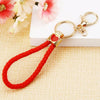 Metal Fruit Lemon Rhinestone Keychain For Female Cute Creative Bag Pendant Gift
