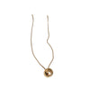 Metal Geometric Ball Pendant Necklace Electroplated Minimalist Women's Woolen Chain Jewelry