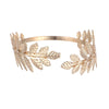 Metal Geometric Electroplated Opening Multilayer Arm Ring Bracelet