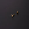 Metal Geometric Electroplated Women's Titanium Steel Gem Earrings