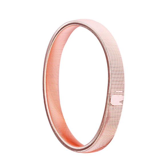 Metal Geometric Electroplating Unisex Spring Elastic Bracelet Arm Ring