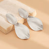 Metal Geometric Exaggerated Irregular Water Drop Stitching Electroplated Women's Ring Pendant Earrings