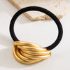 Metal Geometric Hair Accessories For Women With Electroplating Treatment Simple Elegant And High Elastic