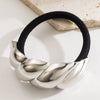 Metal Geometric Hair Accessories For Women With Electroplating Treatment Simple Elegant And High Elastic