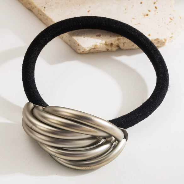 Metal Geometric Hair Accessories For Women With Electroplating Treatment Simple Elegant And High Elastic