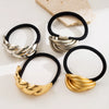 Metal Geometric Hair Accessories For Women With Electroplating Treatment Simple Elegant And High Elastic