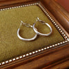 Metal Geometric Hoop Earrings Highend Luxury Electroplating Style For Women