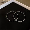 Metal Geometric Hoop Earrings Highend Luxury Electroplating Style For Women