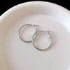 Metal Geometric Hoop Earrings Highend Luxury Electroplating Style For Women