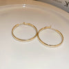 Metal Geometric Hoop Earrings Highend Luxury Electroplating Style For Women