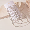Metal Geometric Hoop Earrings Highend Luxury Electroplating Style For Women