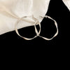 Metal Geometric Hoop Earrings Highend Luxury Electroplating Style For Women