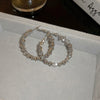 Metal Geometric Hoop Earrings Highend Luxury Electroplating Style For Women