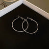 Metal Geometric Hoop Earrings Highend Luxury Electroplating Style For Women