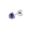 Metal Geometric Inlay Titanium Steel Earrings For Unisex Piercing