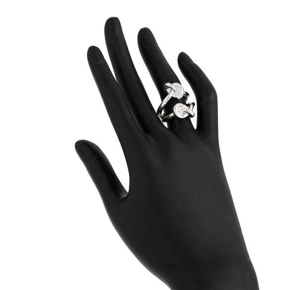 Metal Geometric Irregular Ring With Electroplating For Women