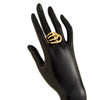 Metal Geometric Irregular Ring With Electroplating For Women