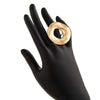 Metal Geometric Irregular Ring With Electroplating For Women