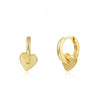 Metal Geometric Love Star Earrings