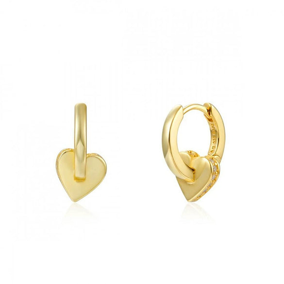 Metal Geometric Love Star Earrings