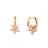Metal Geometric Love Star Earrings