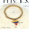 Metal Geometric Micropaved Adjustable Bracelet Jewelry