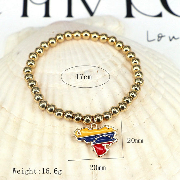 Metal Geometric Micropaved Adjustable Bracelet Jewelry