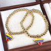Metal Geometric Micropaved Adjustable Bracelet Jewelry