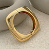 Metal Geometric Pleated Electroplated Bracelet For Women