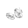 Metal Geometric Semiembossed Peach Heart Water Drop Jewelry Accessories Ear Pin Ear Stud Diy Pendant Earring Base With Electroplating