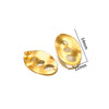 Metal Geometric Semiembossed Peach Heart Water Drop Jewelry Accessories Ear Pin Ear Stud Diy Pendant Earring Base With Electroplating
