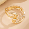 Metal Geometric Water Drops Hiphop Futuresense Electroplated Bracelet For Women