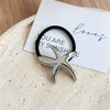 Metal Geometric Women's Hair Rope With Electroplating Cold And Simple Style High Elasticity