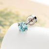 Metal Geometric Zircon Earrings With Eight Heart And Eight Arrows And Fashion Style