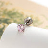Metal Geometric Zircon Earrings With Eight Heart And Eight Arrows And Fashion Style