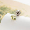 Metal Geometric Zircon Earrings With Eight Heart And Eight Arrows And Fashion Style