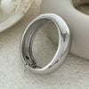 Metal Glossy Thread Stacked Geometric Sixsided Mirror Bracelet Retro Electroplated