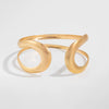 Metal Glossy Ushaped Geometric Cut Out Arm Bracelet Leg Chain For Women With Electroplating