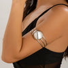 Metal Glow Geometric Open Bracelet For Female Iron Material With Electroplating