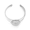 Metal Glow Geometric Open Bracelet For Female Iron Material With Electroplating