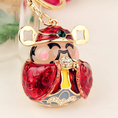 Metal Gong Drum Styling Keychain Creative Gifts