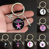 Metal Gymnastics Pattern Fashion Cartoon Character Key Chain Pendant With Electroplating