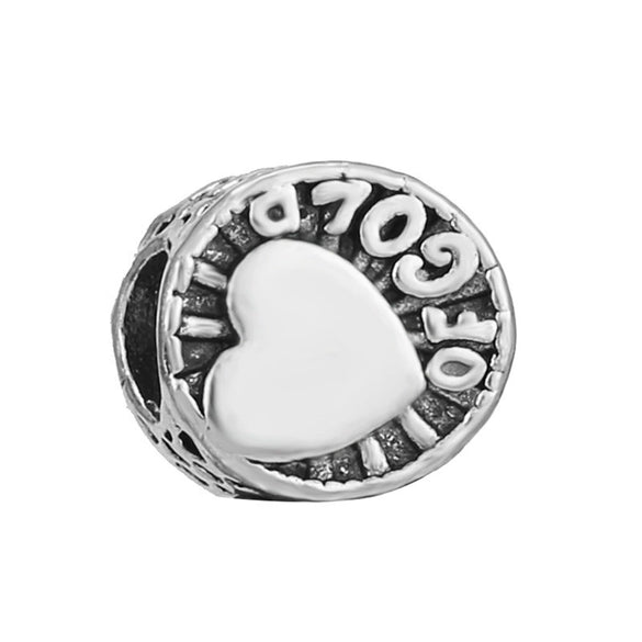 Metal Heart And Key Shaped Diy Accessories Pendant Beads With Totem Pattern For Bracelet Necklace Electroplated