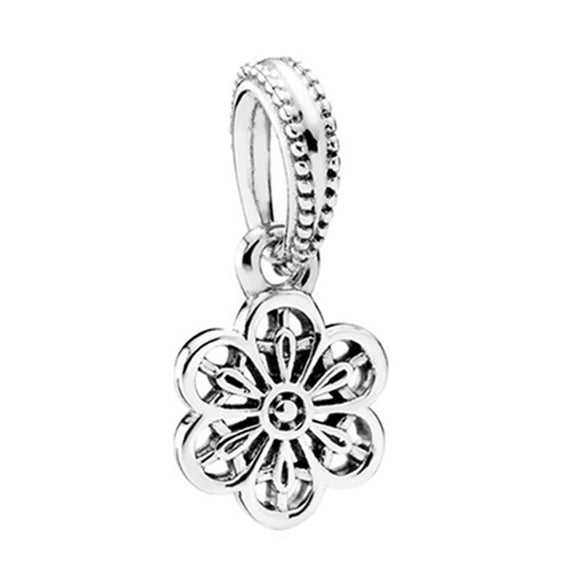 Metal Heart And Key Shaped Diy Accessories Pendant Beads With Totem Pattern For Bracelet Necklace Electroplated