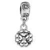 Metal Heart And Key Shaped Diy Accessories Pendant Beads With Totem Pattern For Bracelet Necklace Electroplated