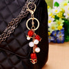 Metal Heart Flower Women's Girly Keychain Bag Pendant